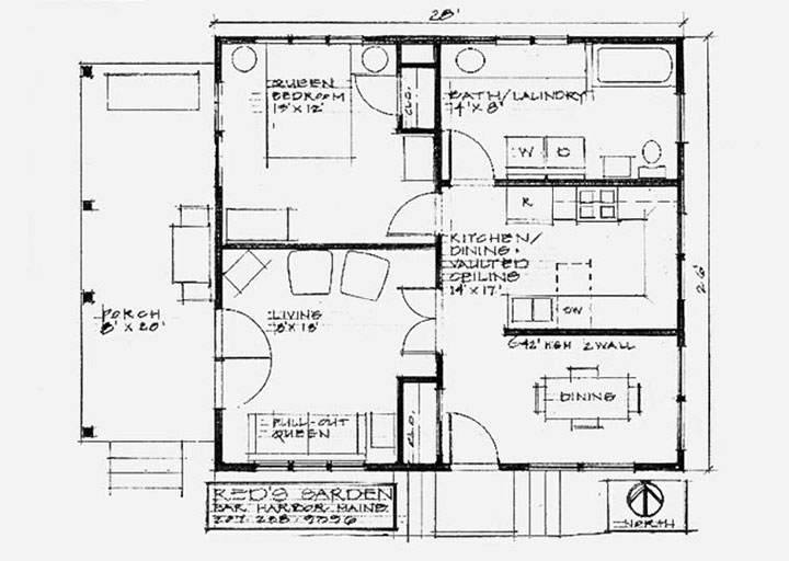 Red's Garden Cottage Floor Plan