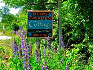 Red's Garden Signage